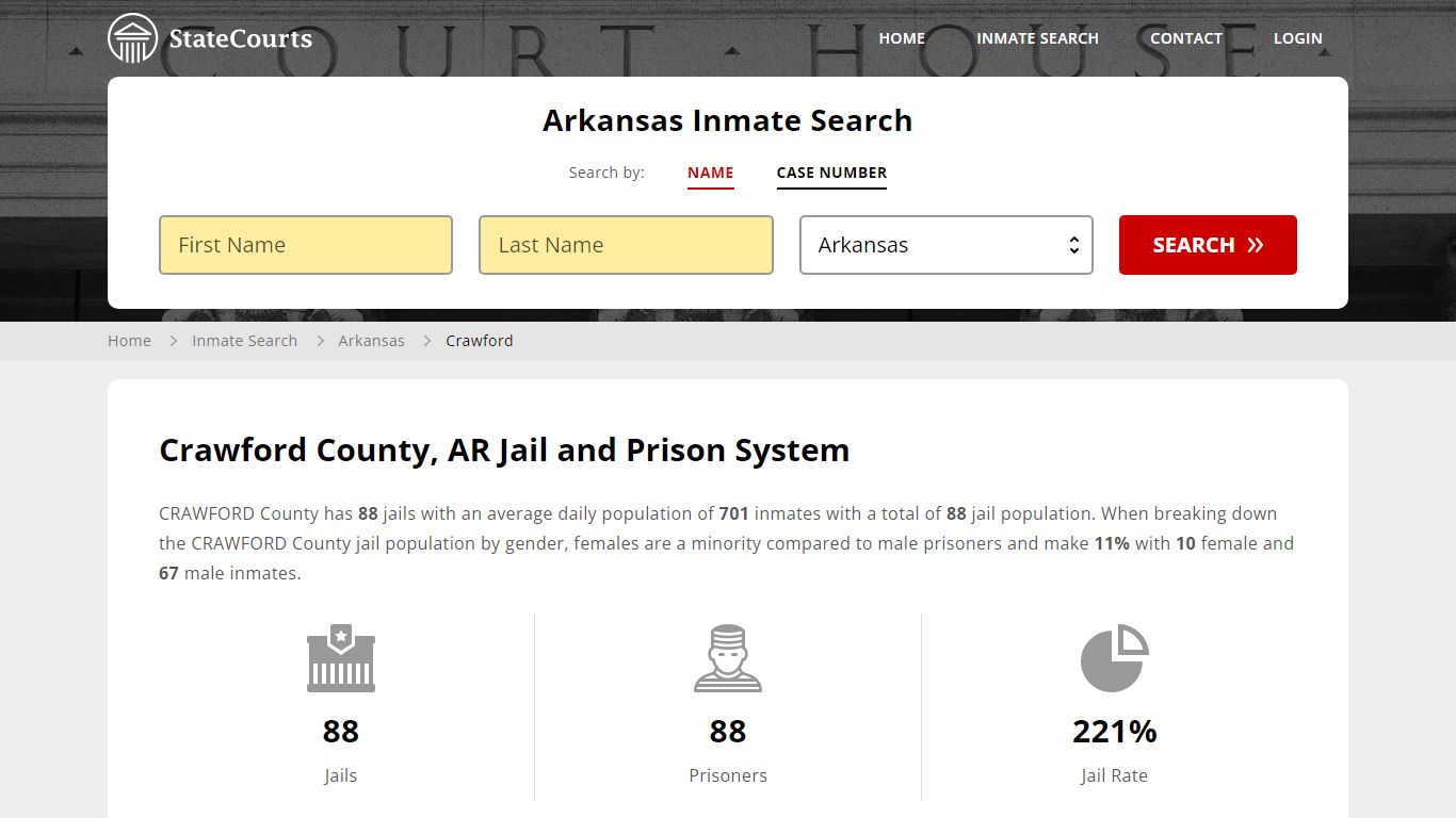 Crawford County, AR Inmate Search - StateCourts